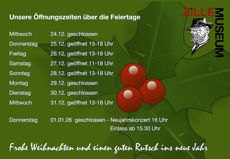 Berliner Museum Öffnungszeiten Weihnachten 2025